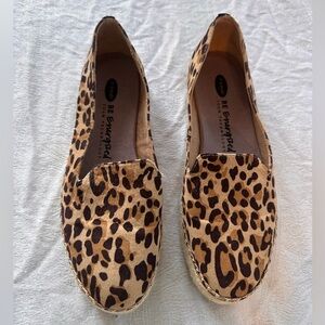 Dr. Scholl's Tan and Brown Leopard Flats